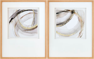 Livabliss Thetis Minimalist Framed Wall Art Slim Gallery Ready Horizontal Print for Modern Interiors THET001-SET
