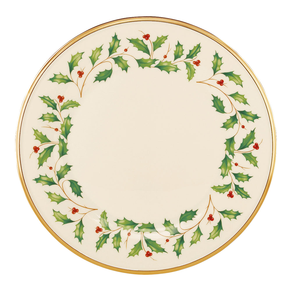 Lenox Holiday Dinner Plate Red & Green, IVORY PORCELAIN 146504000