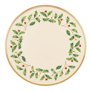 Lenox Holiday Dinner Plate Red & Green, IVORY PORCELAIN 146504000