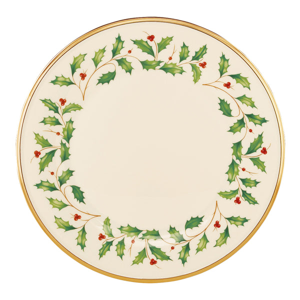 Lenox Holiday Dinner Plate Red & Green, IVORY PORCELAIN 146504000