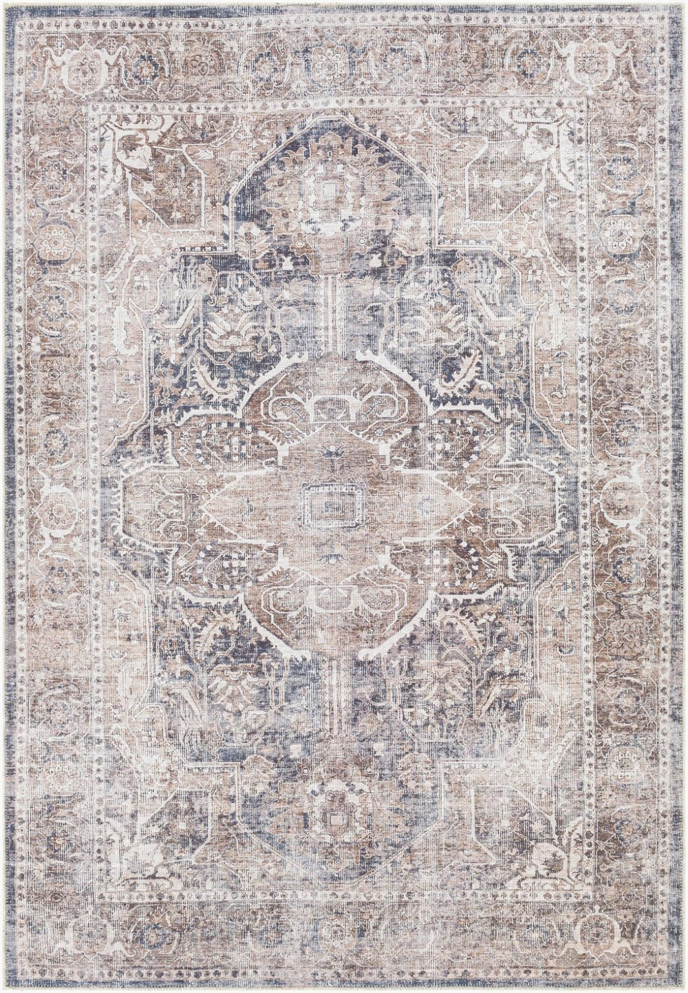 Livabliss Tahmis Flatweave Runner Rug Turkish Traditional Pattern Chenille Hallway Accent Brown, Tan 8'10" x 12' THI2700-81012