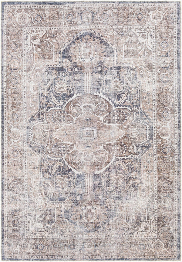 Livabliss Tahmis Flatweave Runner Rug Turkish Traditional Pattern Chenille Hallway Accent Brown, Tan 8'10" x 12' THI2700-81012