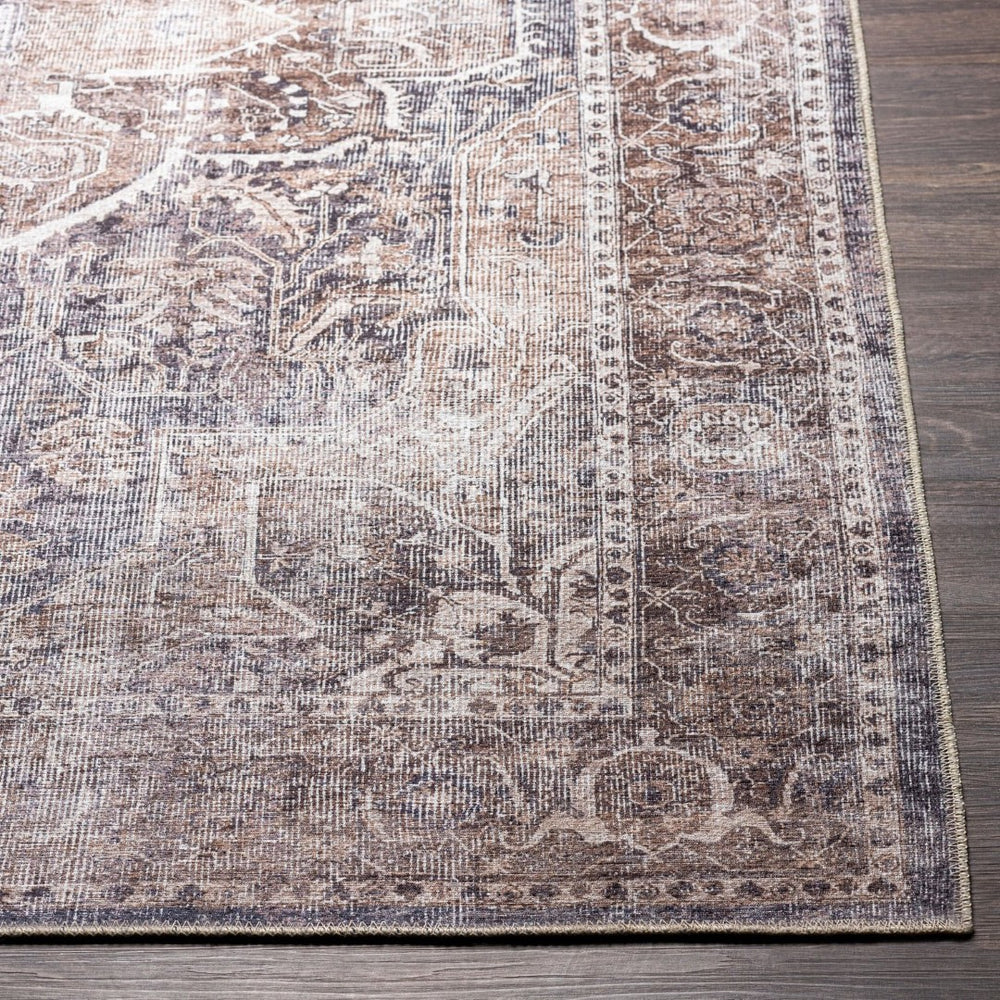 Livabliss Tahmis Flatweave Runner Rug Turkish Traditional Pattern Chenille Hallway Accent Brown, Tan 8'10" x 12' THI2700-81012