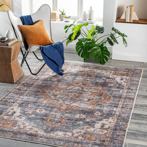 Livabliss Tahmis Chenille Flatweave Area Rug Geometric Transitional Design for Living Rooms Camel, Charcoal 7'10" x 10'2" THI2701-710102
