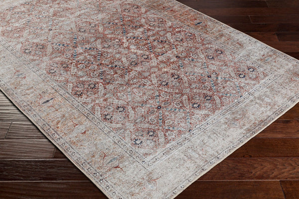 Livabliss Tahmis Turkish Flatweave Runner Rug Chenille Blend Hallway and Entryway Classic Pattern Dark Blue, Rust 8'10" x 12' THI2703-81012