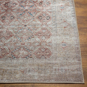 Livabliss Tahmis Turkish Flatweave Runner Rug Chenille Blend Hallway and Entryway Classic Pattern Dark Blue, Rust 8'10" x 12' THI2703-81012