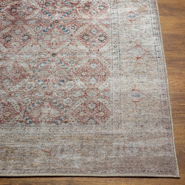 Livabliss Tahmis Turkish Flatweave Runner Rug Chenille Blend Hallway and Entryway Classic Pattern Dark Blue, Rust 8'10" x 12' THI2703-81012
