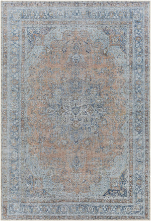 Livabliss Tahmis Turkish Flatweave Runner Rug Chenille Hallway Entryway Traditional Pattern Blue, Slate 5'3" x 7'3" THI2705-5373