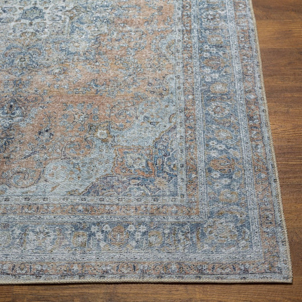 Livabliss Tahmis Turkish Flatweave Runner Rug Chenille Hallway Entryway Traditional Pattern Blue, Slate 2'7" x 7'10" THI2705-27710