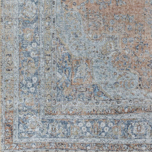 Livabliss Tahmis Turkish Flatweave Runner Rug Chenille Hallway Entryway Traditional Pattern Blue, Slate 2'7" x 7'10" THI2705-27710