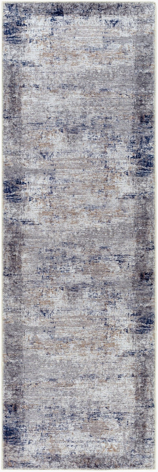 Livabliss Tahmis Flatweave Chenille Area Rug Traditional Pattern for Entryways and Hallways Dark Blue, Medi 2'7" x 7'10" THI2708-27710
