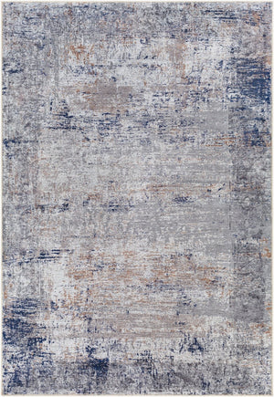 Livabliss Tahmis Flatweave Chenille Area Rug Traditional Pattern for Entryways and Hallways Dark Blue, Medi 8'10" x 12' THI2708-81012