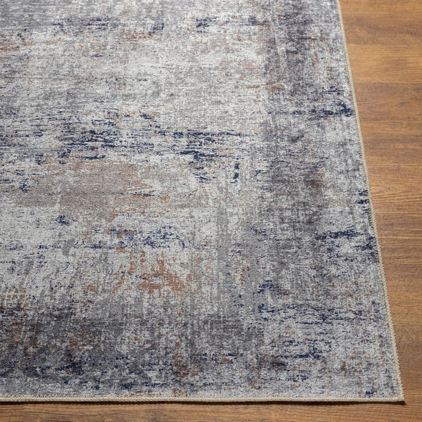 Livabliss Tahmis Flatweave Chenille Area Rug Traditional Pattern for Entryways and Hallways Dark Blue, Medi 8'10" x 12' THI2708-81012