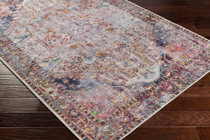 Livabliss Tahmis Medallion Area Rug Chenille Polyester Low Pile for Living and Dining Rooms THI2709-81012