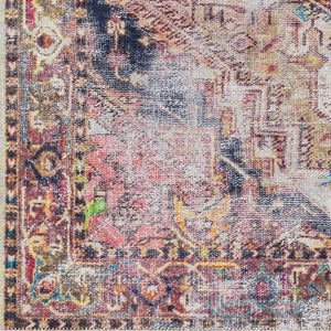Livabliss Tahmis Medallion Area Rug Chenille Polyester Low Pile for Living and Dining Rooms THI2709-81012