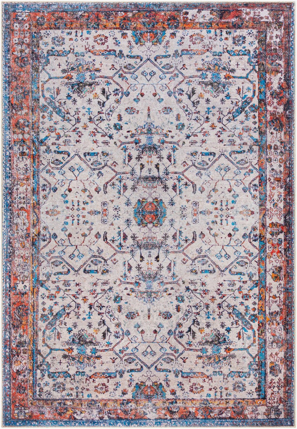 Livabliss Tahmis Flatweave Chenille Accent Rug Turkish Machine Woven for Entryways and Baths Burnt Orange, O 8'10" x 12' THI2713-81012