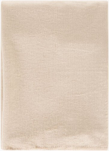 Surya Thalia 50"W X 67"L Throw – Luxurious Silk & Bamboo Blend For Modern Decor With Durable Charm Light Beige Silk,Bamboo,Silk,Bamboo Thl4002-5067