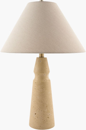 Surya Thalora Felt Jute and Metal Accent Lamp Warm Ambient Glow for Bedroom Living Room THLR-001