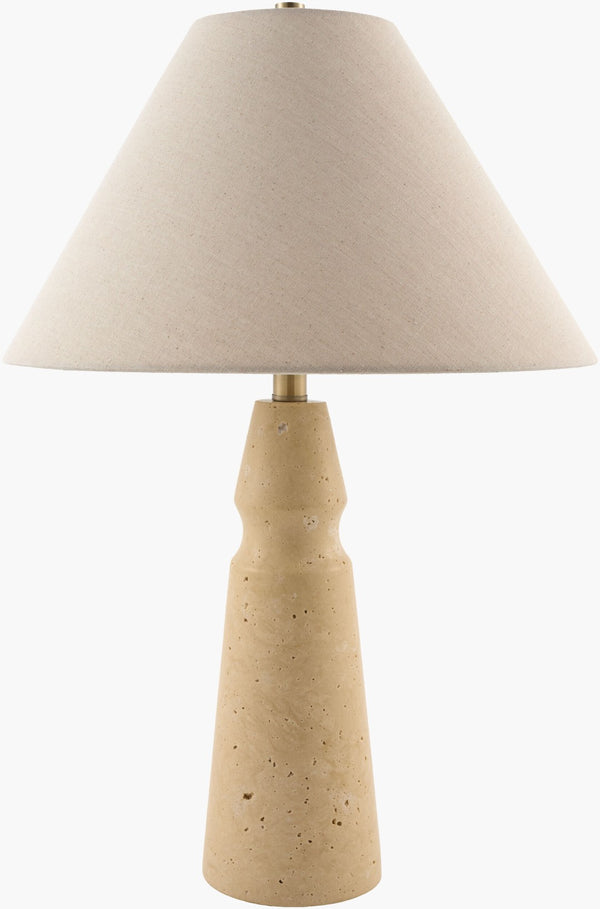 Surya Thalora Felt Jute and Metal Accent Lamp Warm Ambient Glow for Bedroom Living Room THLR-001