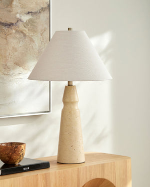 Surya Thalora Felt Jute and Metal Accent Lamp Warm Ambient Glow for Bedroom Living Room THLR-001