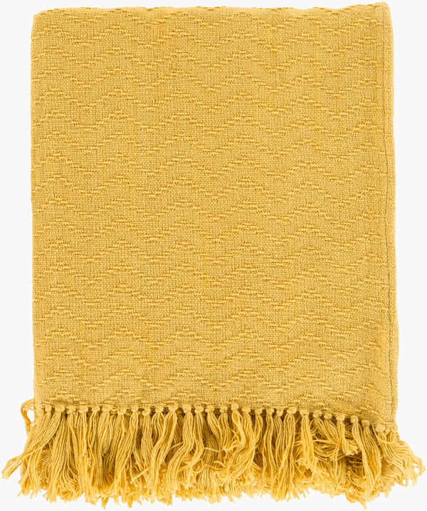 Livabliss Thelma Handcrafted Cotton Woven Throw with Fringe Trim for Sofa Chair or Bed THM6000-5060