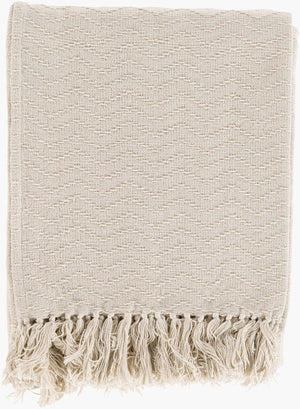 Livabliss Thelma Cotton Woven Throw with Fringe Border for Sofas and Reading Chairs THM6003-5060