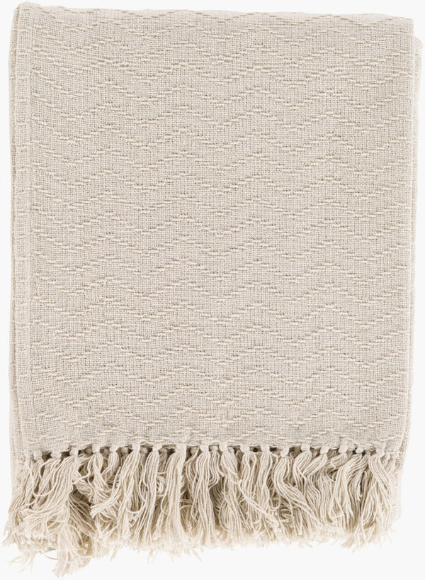 Livabliss Thelma Cotton Woven Throw with Fringe Border for Sofas and Reading Chairs THM6003-5060
