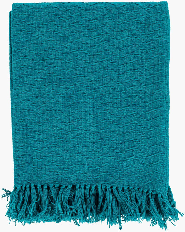 Livabliss Thelma Cotton Woven Throw Blanket with Fringe Trim for Sofas and Accent Chairs THM6005-5060