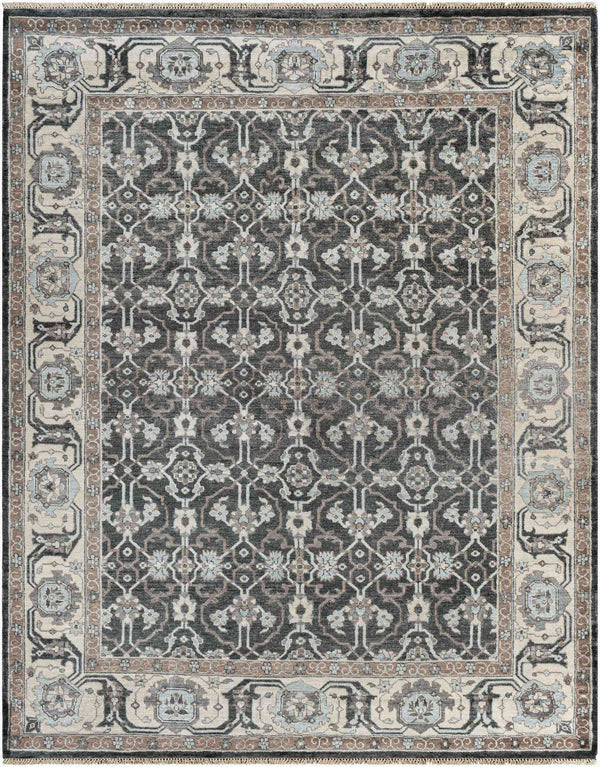 Surya Theodora 10' X 14' Handmade Viscose Rug - Soft, Durable, Stylish Fringe Design For Any Space Black Viscose Tho3000-810