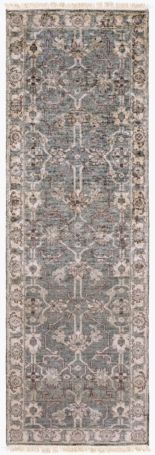 Surya Theodora 10' X 14' Handmade Viscose Rug - Soft, Durable, Stylish Fringe Design For Any Space Medium Gray Viscose Tho3001-268