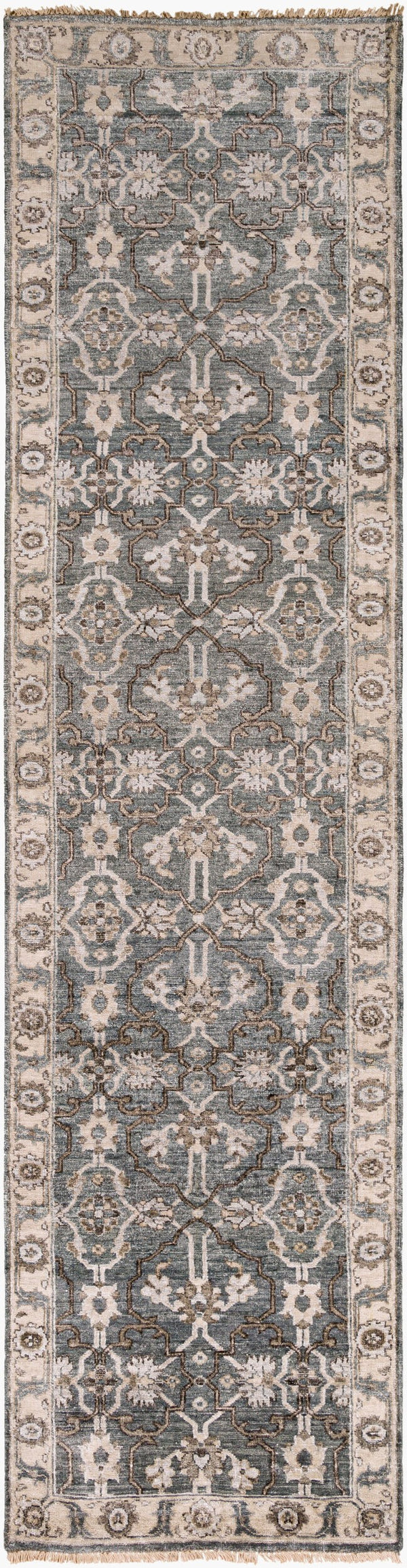 Surya Theodora 10' X 14' Handmade Viscose Rug - Soft, Durable, Stylish Fringe Design For Any Space Medium Gray Viscose Tho3001-312
