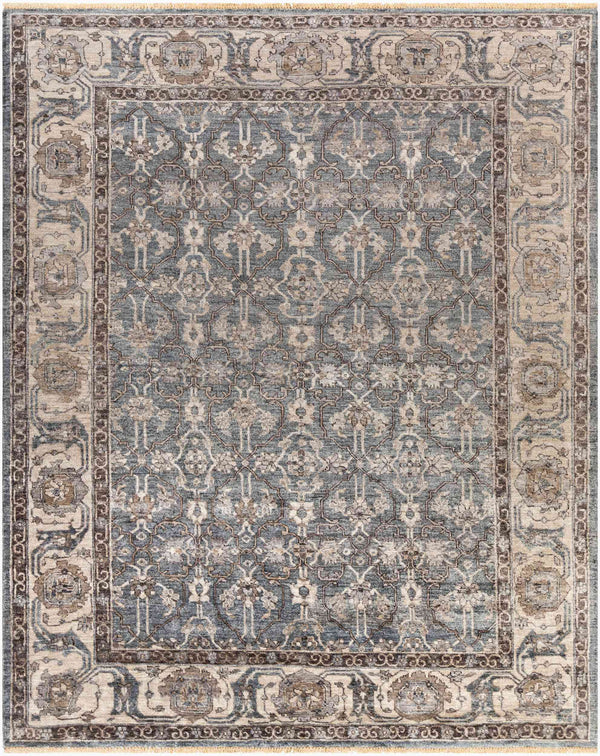 Surya Theodora 10' X 14' Handmade Viscose Rug - Soft, Durable, Stylish Fringe Design For Any Space Medium Gray Viscose Tho3001-810