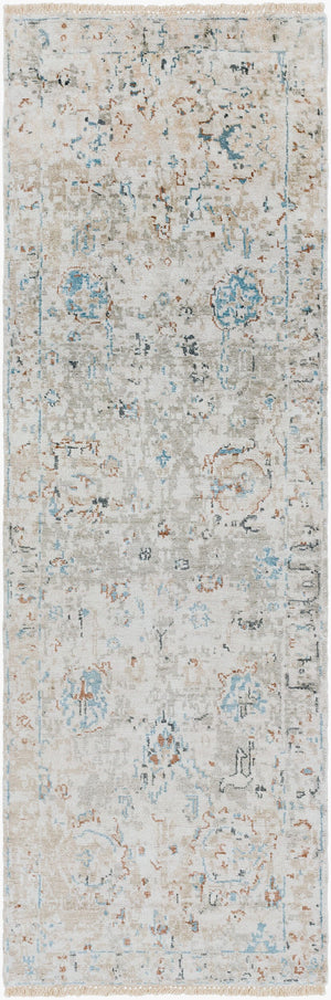 Surya Theodora 10' X 14' Handmade Viscose Rug - Soft, Durable, Stylish Fringe Design For Any Space Denim Viscose Tho3008-268