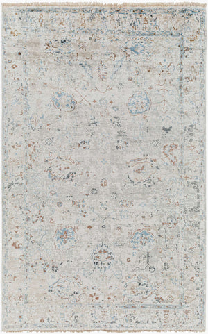 Surya Theodora 10' X 14' Handmade Viscose Rug - Soft, Durable, Stylish Fringe Design For Any Space Denim Viscose Tho3008-46