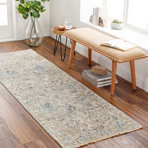 Surya Theodora 10' X 14' Handmade Viscose Rug - Soft, Durable, Stylish Fringe Design For Any Space Denim Viscose Tho3008-268