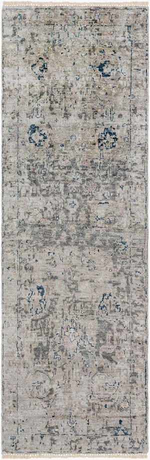 Surya Theodora 10' X 14' Handmade Viscose Rug - Soft, Durable, Stylish Fringe Design For Any Space Medium Gray Viscose Tho3009-268