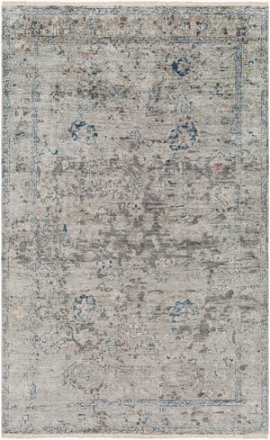 Surya Theodora 10' X 14' Handmade Viscose Rug - Soft, Durable, Stylish Fringe Design For Any Space Medium Gray Viscose Tho3009-46
