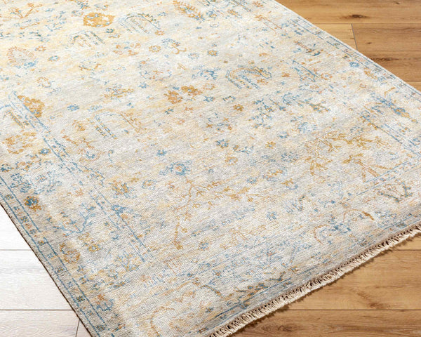 Surya Theodora 10' X 14' Handmade Viscose Rug - Soft, Durable, Stylish Fringe Design For Any Space Mustard Viscose Tho3010-23