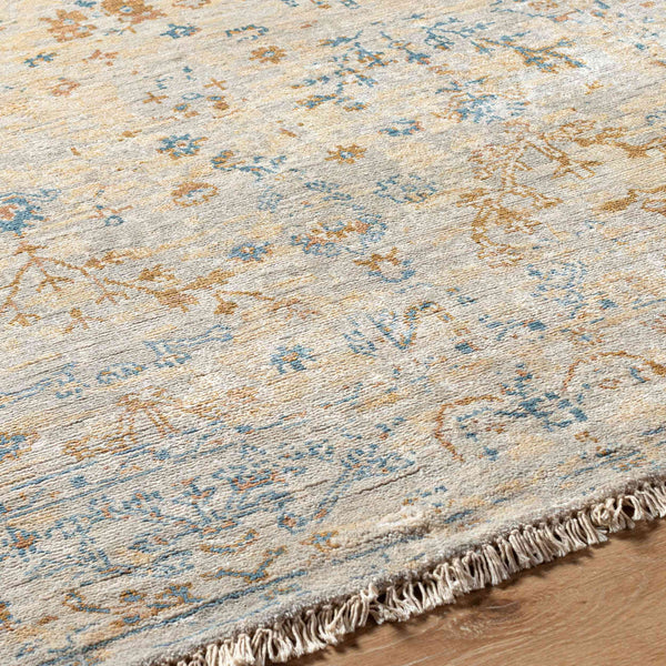 Surya Theodora 10' X 14' Handmade Viscose Rug - Soft, Durable, Stylish Fringe Design For Any Space Mustard Viscose Tho3010-23