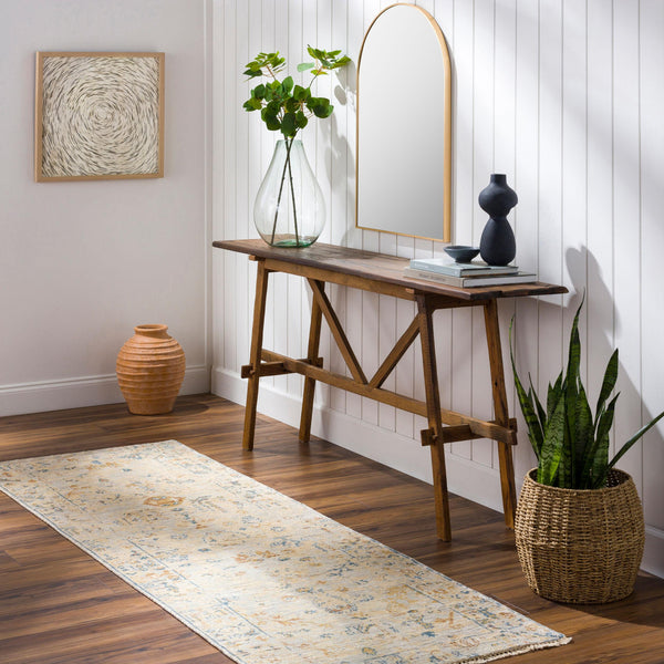 Surya Theodora 10' X 14' Handmade Viscose Rug - Soft, Durable, Stylish Fringe Design For Any Space Mustard Viscose Tho3010-268