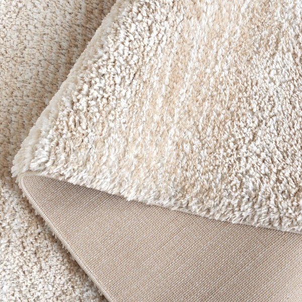 Safavieh Tahoe Shag 653 Power Loomed 60% Polypropylene, Jute 40% Shag Rug Ivory / Gold THO653D-9