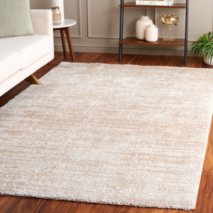 Safavieh Tahoe Shag 653 Power Loomed 60% Polypropylene, Jute 40% Shag Rug Ivory / Gold THO653D-9