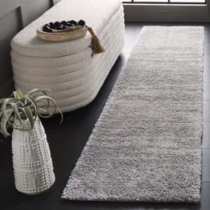 Safavieh Tahoe Shag 653 Power Loomed 60% Polypropylene, Jute 40% Shag Rug Grey / Dark Grey THO653G-9