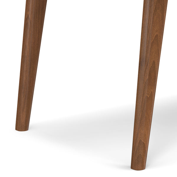 English Elm Draper Mid-Century Modern Walnut Dining Table - Handcrafted, Seats 6, Versatile For Any Space B136P158597