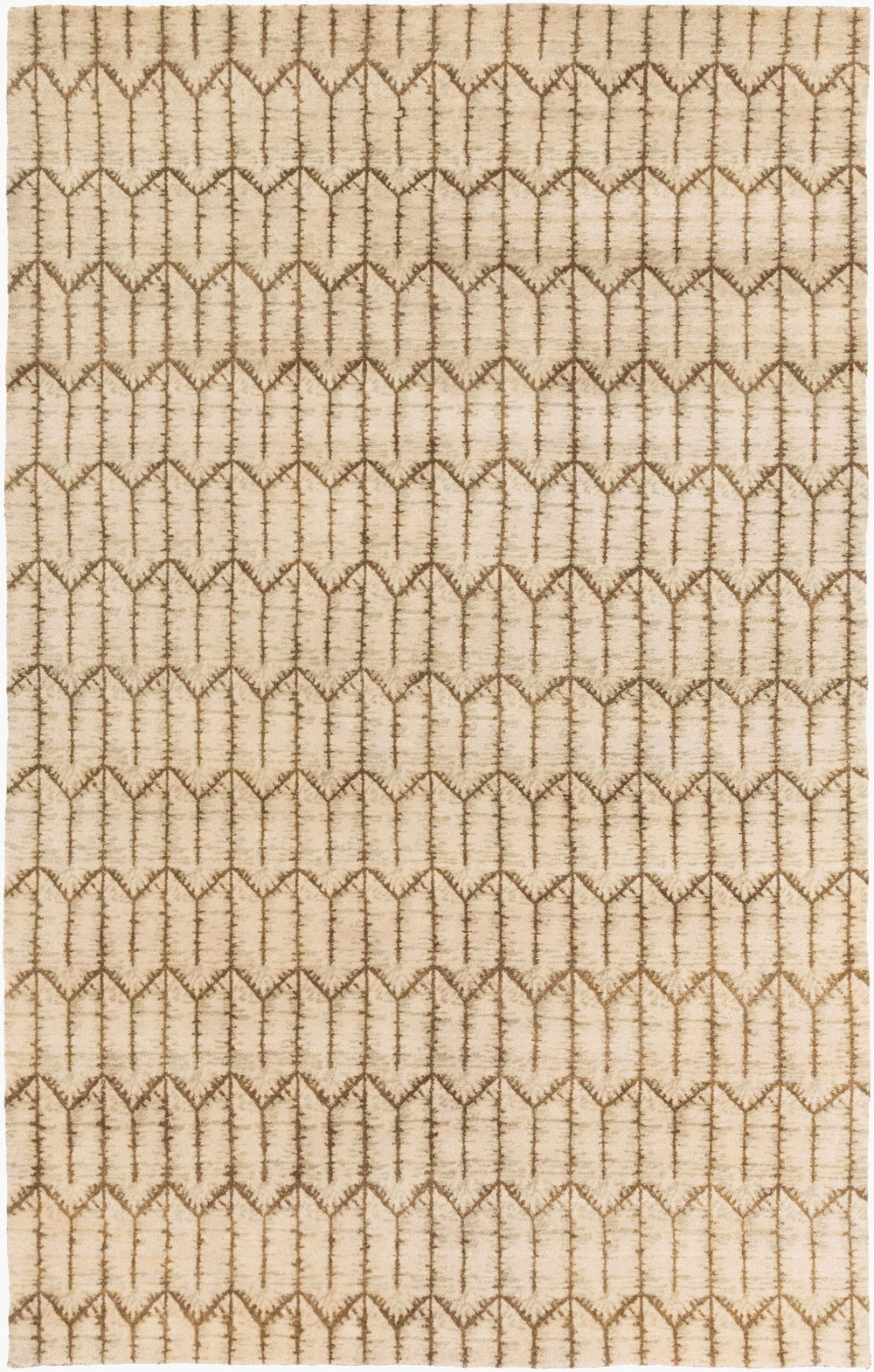 Surya Thompson 2' X 3' Handcrafted Wool Rug – Elegant Hand-knotted Design For Timeless Home Sophistication Beige Wool Thp1000-46