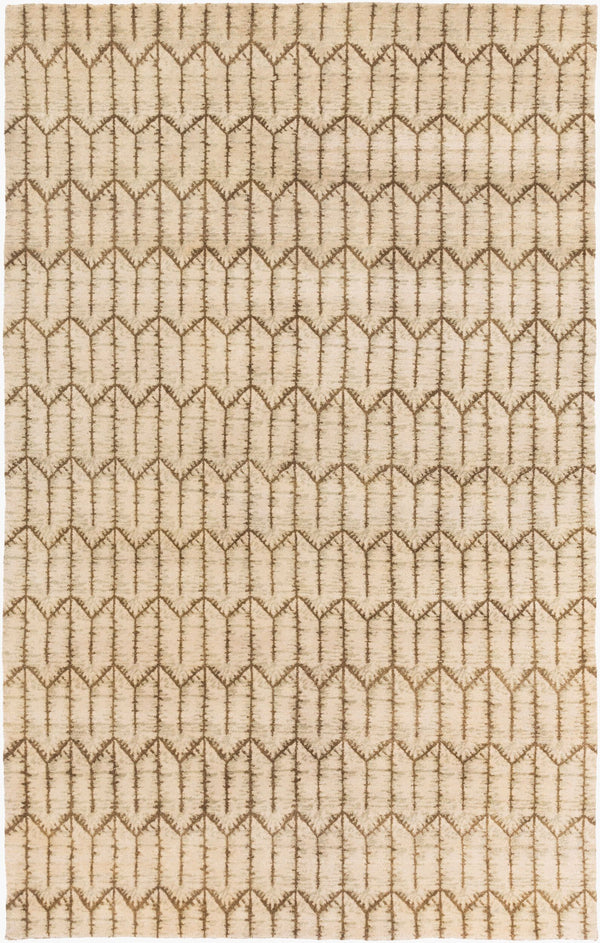 Surya Thompson 2' X 3' Handcrafted Wool Rug – Elegant Hand-knotted Design For Timeless Home Sophistication Beige Wool Thp1000-46