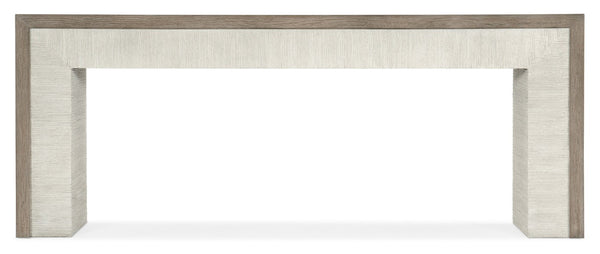 Hooker Furniture Serenity Two-Tone Skipper Console Table In Weathered & Washed Gray Oak Veneer With Adjustable Levelers 6350-80151-95