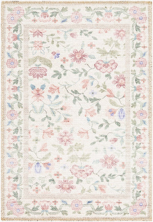 Livabliss Thistle Machine Woven Polyester Area Rug Low Pile Modern Style for Entryways White, Medium G 2' x 2'11" THT2300-23