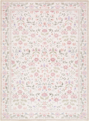 Livabliss Thistle Machine Woven Polyester Area Rug Low Pile Modern Style for Entryways White, Medium G 8'10" x 12' THT2300-81012