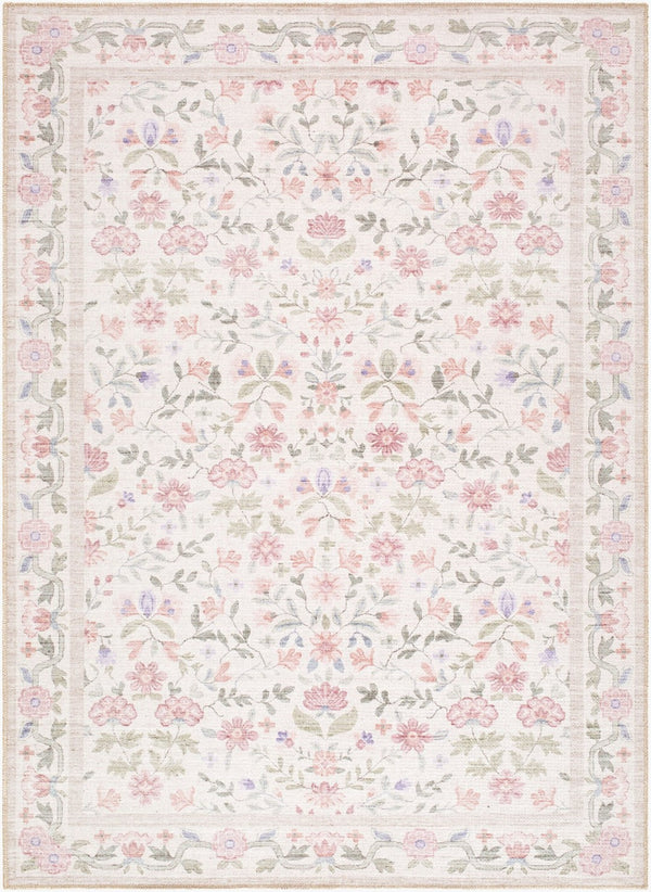 Livabliss Thistle Machine Woven Polyester Area Rug Low Pile Modern Style for Entryways White, Medium G 8'10" x 12' THT2300-81012